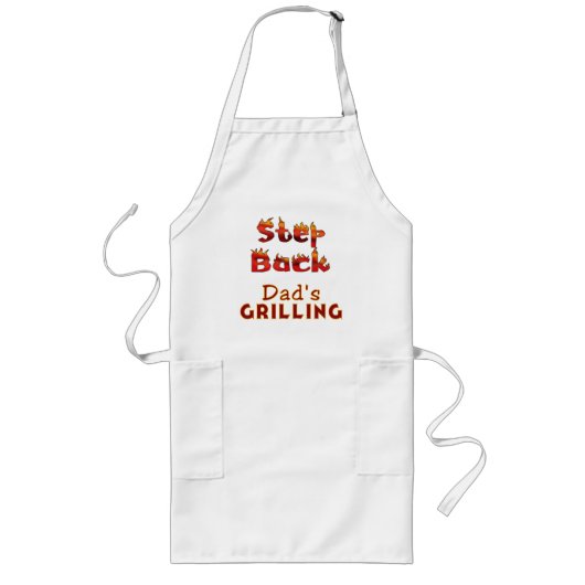 Stap terug Pap's Grilling Apron Lang Schort (Voorkant)