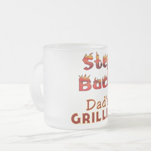 Stap terug Pap's T-shirts en cadeautjes Matglas Koffiemok (Voorkant links)