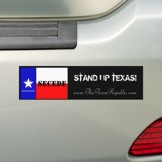 STAP TEXAS OP! BUMPERSTICKER (Op auto)