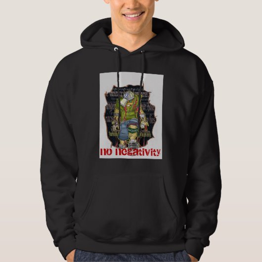 Stap uit de negativiteit hoodie (Voorkant)