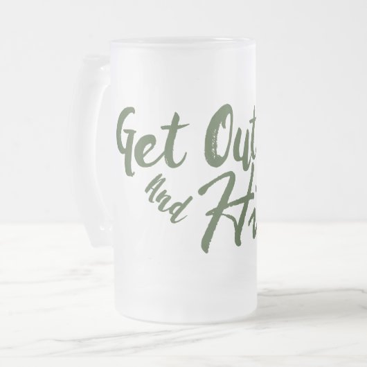 Stap uit en Hike Matglas Bierpul (Voorkant links)