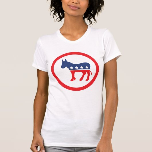Stap uit en stem uit | Democratische Partij Donkey T-shirt (Voorkant)