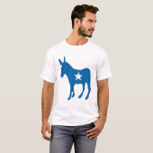 Stap uit en stem uit | Democratische Partij Donkey T-shirt (Voorkant volledig)