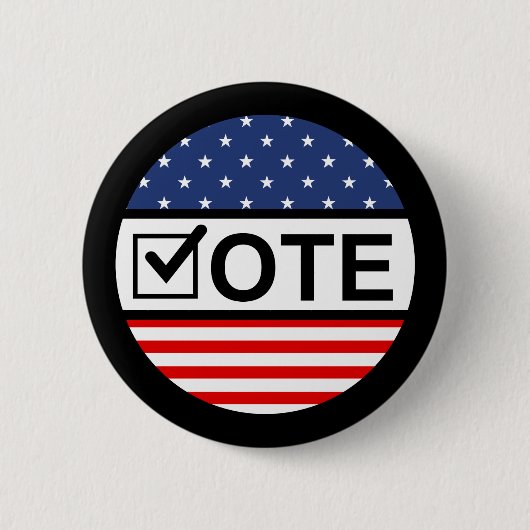 Stap uit en stem uit ronde button 5,7 cm (Voorkant)