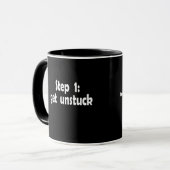 Stap Uit Het Moeras Inspiratie Schip Vast Motivati Mok (Voorkant links)