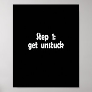 Stap Uit Het Moeras Inspiratie Schip Vast Motivati Poster