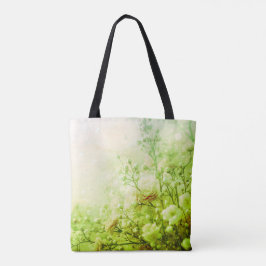 Stap uit in stijl - Groene bladeren op je trouwdag Tote Bag