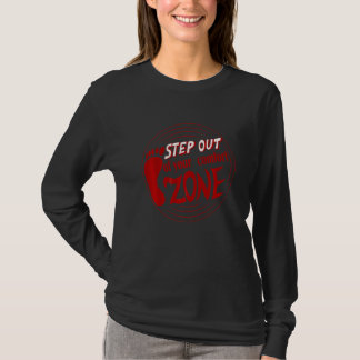 Stap uit je comfortzone Motivatie Idee 3 T-shirt