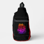 Stap uit je comfortzone sling bag (Voorkant)