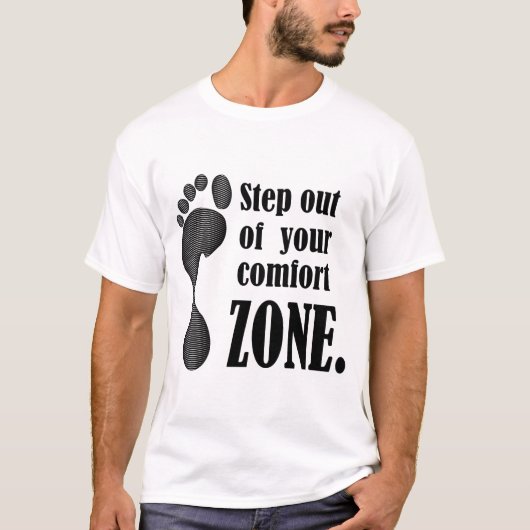 Stap uit je comfortzone t-shirt (Voorkant)