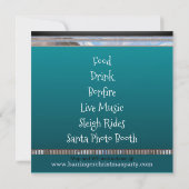 Stap uit kerstfeestdag kaart (Achterkant)