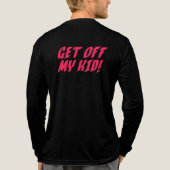 Stap uit Mijn Kind Mannen Football Long-Sleeve T-s Tri-Blend Shirt (Achterkant volledig)