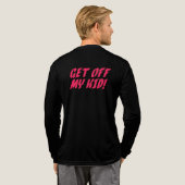 Stap uit Mijn Kind Mannen Football Long-Sleeve T-s Tri-Blend Shirt (Achterkant)