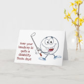 STAP UIT OP DE CURSUS *70ste* VERJAARDAG HUMOR Kaart (Gele Bloem)