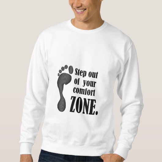 stap uit uw comfortzone trui (Voorkant)