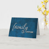 Stap vader Birthday Blue Leather Kaart (Gele Bloem)