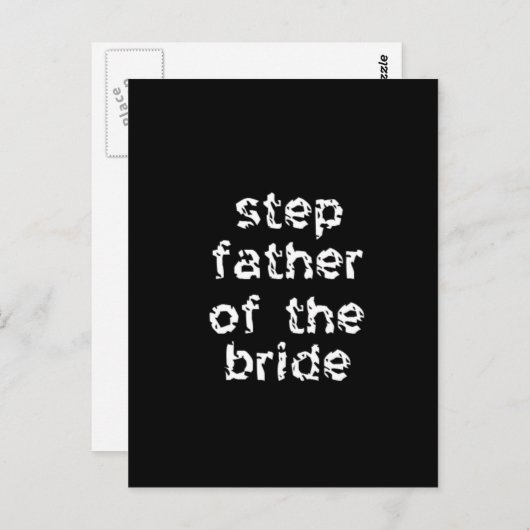 Stap vader van de Bride Briefkaart (Voorkant / Achterkant)