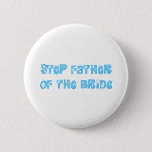 Stap vader van de Bride Ronde Button 5,7 Cm