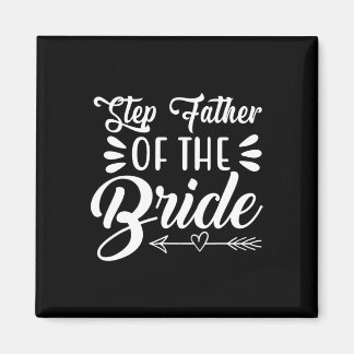 Stap vader van de bruid huwelijksfeest familie bru magneet