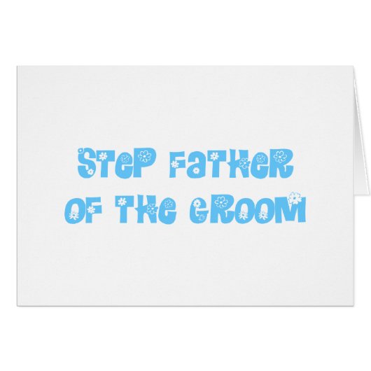 Stap vader van de Groom (Voorkant Horizontaal)