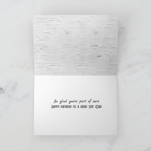 Stap vaderdag bij de vogelboom kaart (Binnen)