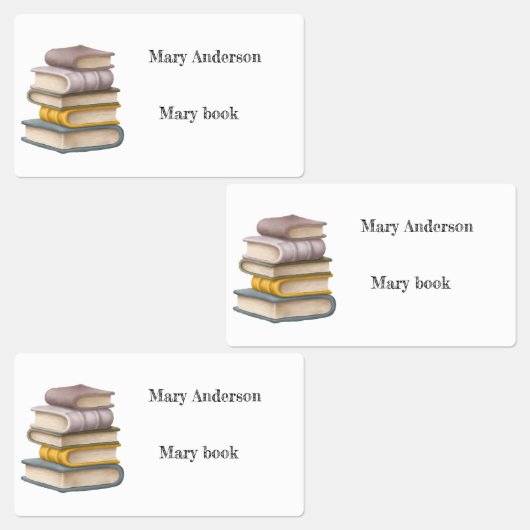 STAP VAN BOEKEN LABELS (Groep)