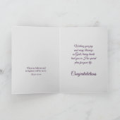 Stap van Faith Adult Baptism Kaart (Binnen)