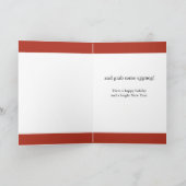 Stap vanaf de Koekjes Feestdagen Kaart (Binnen)