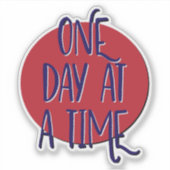 Stap Voor Stap 12 Stappen Slogan Sticker (Voorkant)