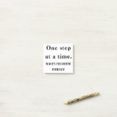 Stap voor stap – Aangepaste Motivatie notitie Post-it® Notes (Op bureau)