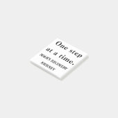 Stap voor stap – Aangepaste Motivatie notitie Post-it® Notes (Schuin)