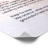 Stap voor stap - Empowerment Gedicht Poster (Hoek)