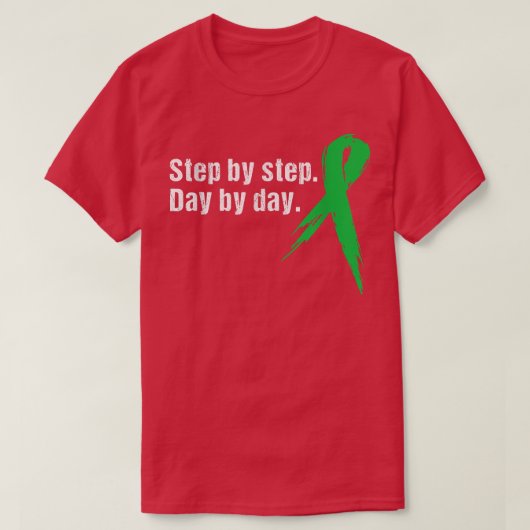 Stap voor stap op dag door middel van bewustmaking t-shirt (Design voorkant)