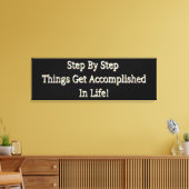 "Stap voor stap" Schattige ontwerp. Bestel nu Canvas Afdruk (Insitu (Woonkamer))