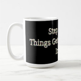 "Stap voor stap" Schattige ontwerp. Bestel nu Koffiemok