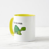 Stap voor stap Turtle Cartoon, Persistent Winnen Mok (Voorkant links)