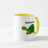 Stap voor stap Turtle Cartoon, Persistent Winnen Mok (Voorkant rechts)