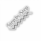 Stap voor stap Vinyl Sticker (Voorkant)