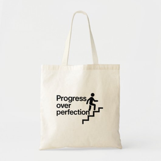 Stap voor stap vooruit tote bag (Voorkant)