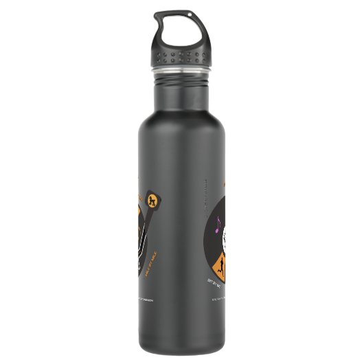 "Stap voor stap" Waterfles Waterfles (Achterkant)