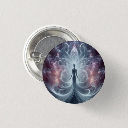 Stap Voorbij Knop Ronde Button 3,2 Cm (Voorkant /achterkant)