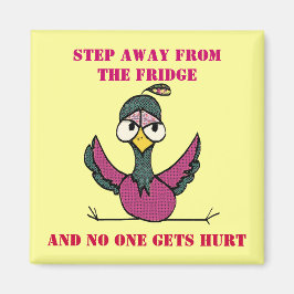 Stap weg van de koelkast magneet