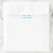 Stap zuster van de Groom Ronde Sticker (Tas)
