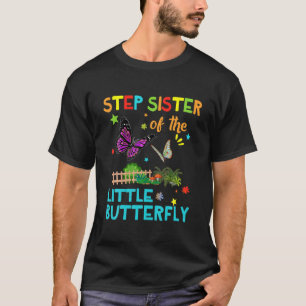 Stap zuster van kleine vlinder S Birthday Matchin T-shirt