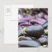 Stapel aubergine briefkaart (Voorkant / Achterkant)