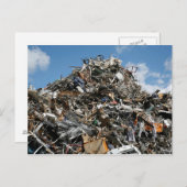 Stapel bij de vuilnisbelt briefkaart (Voorkant / Achterkant)