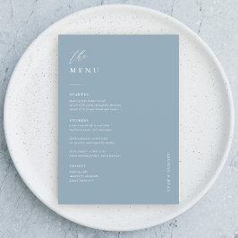 Stapel blauw 5x7-inch Kaarten van het menu Binding
