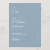 Stapel blauw 5x7-inch Kaarten van het menu Binding (Voorkant)