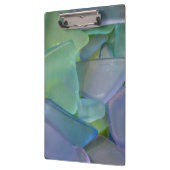Stapel blauwe strandglas, Alaska Klembord (Links)