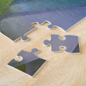 Stapel blauwe strandglas, Alaska Legpuzzel (Zijkant)